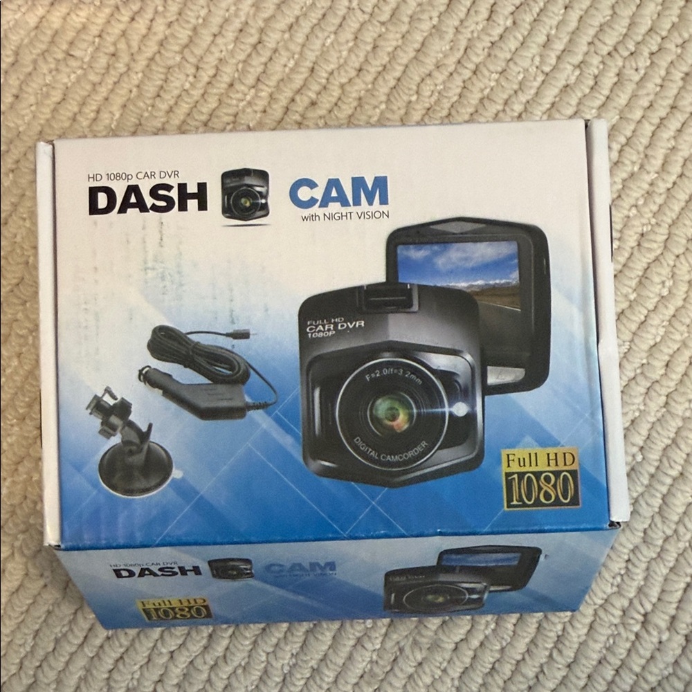 Ash On-Dash Camera with Night Vision - Black